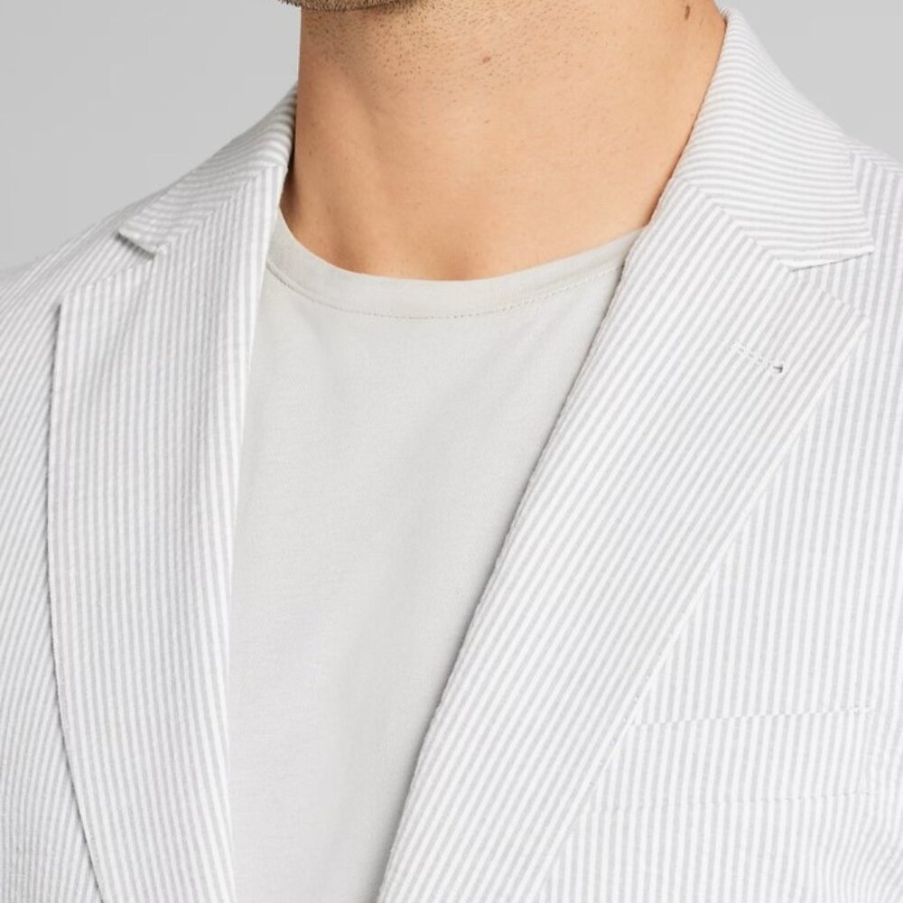 NEW Joseph Abboud Modern Fit Seersucker Sport Coat Blazer Jacket Sportcoat - Picture 3 of 8